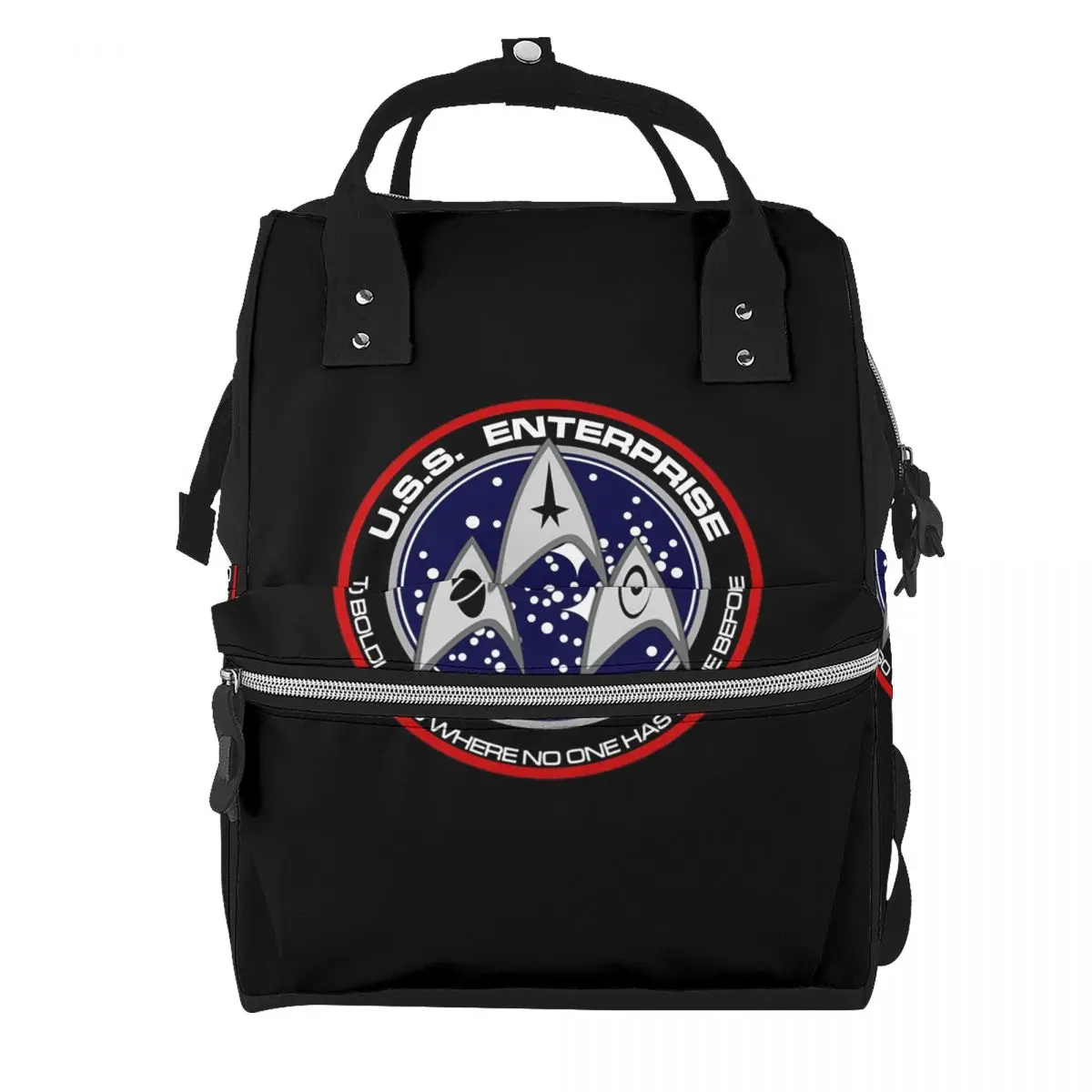 Star Treks Science Fiction TV Series Student Backpack School Bag Hiking Travel Daypack for Men Women Bookbag Shoulder Bags