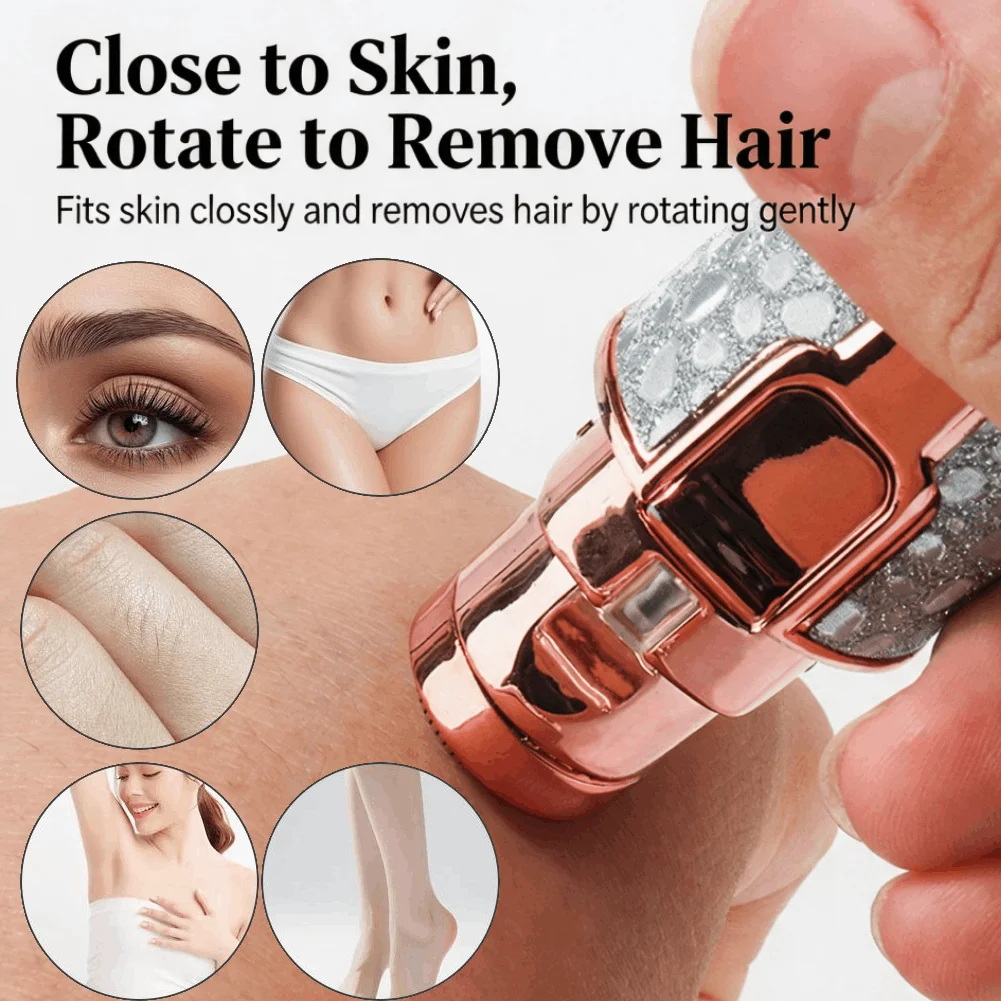 2 in 1 USB Rechargeable Electric Eyebrow Trimmer Portable Rechargeable with Replacement Head Suitable for Full Body Use Razor