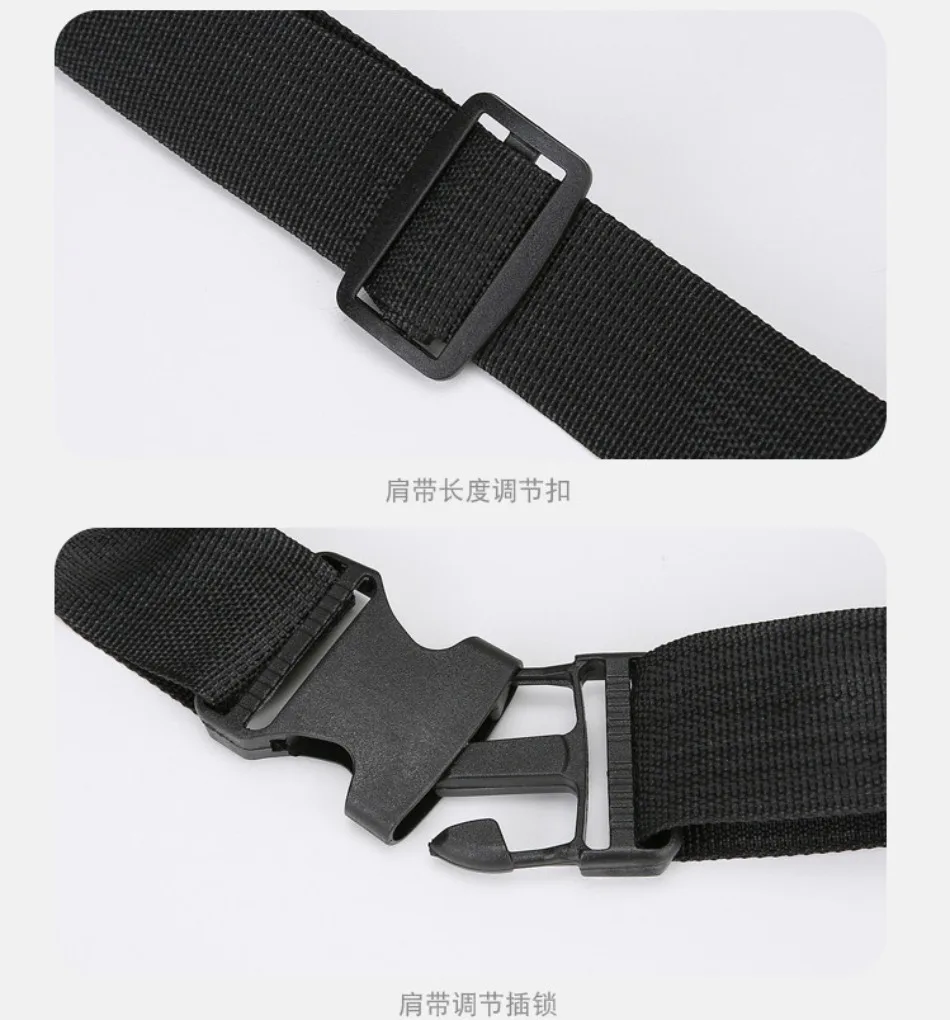 Multifunktionale Outdoor-Sport-Hüfttasche für Herren, große Kapazität, mehrschichtige Umhängetasche, verdickte modische Brusttasche – Detail 27
