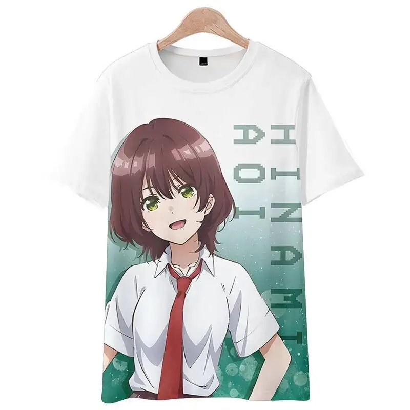 

Anime GAME Bottom-Tier Character Tomozaki Anime T Shirt Summer Oversized Men T-Shirt Fashion Casual Women Crew Neck Short Sleeve