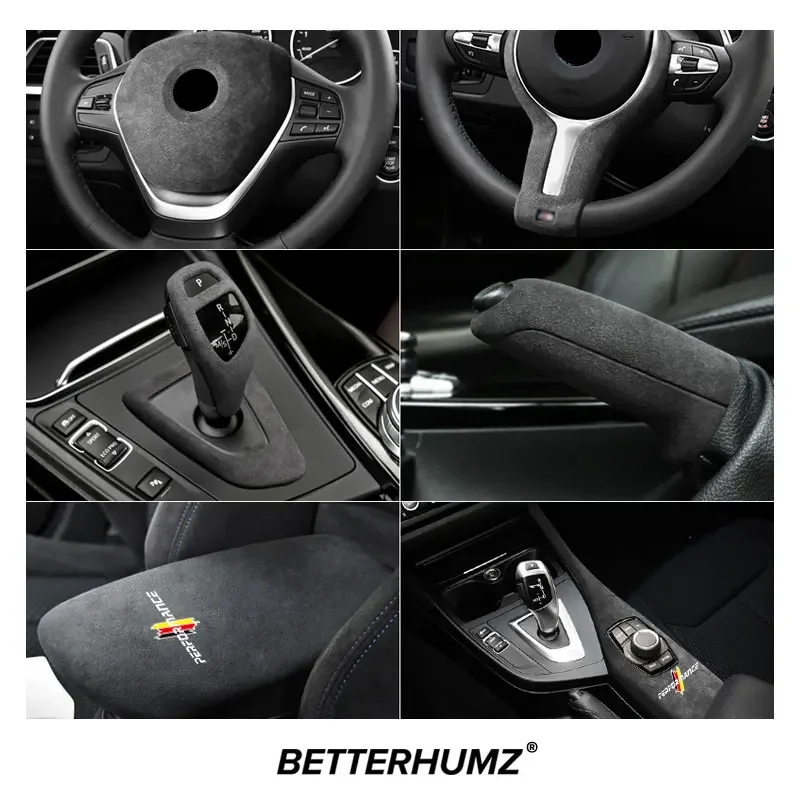 Для BMW F20 F21 F22 F23 Series 1 2, изготовлена из алькантары, обертка на центральную консоль, накладка на панель M Performance, аксессуары для салона автомобиля