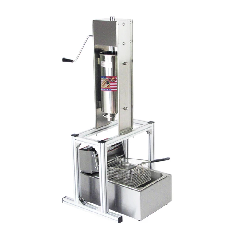 

Commercial Spanish Churros Making 5L Fried Dough Sticks Machine Churro Maker Fryer Snack Machines