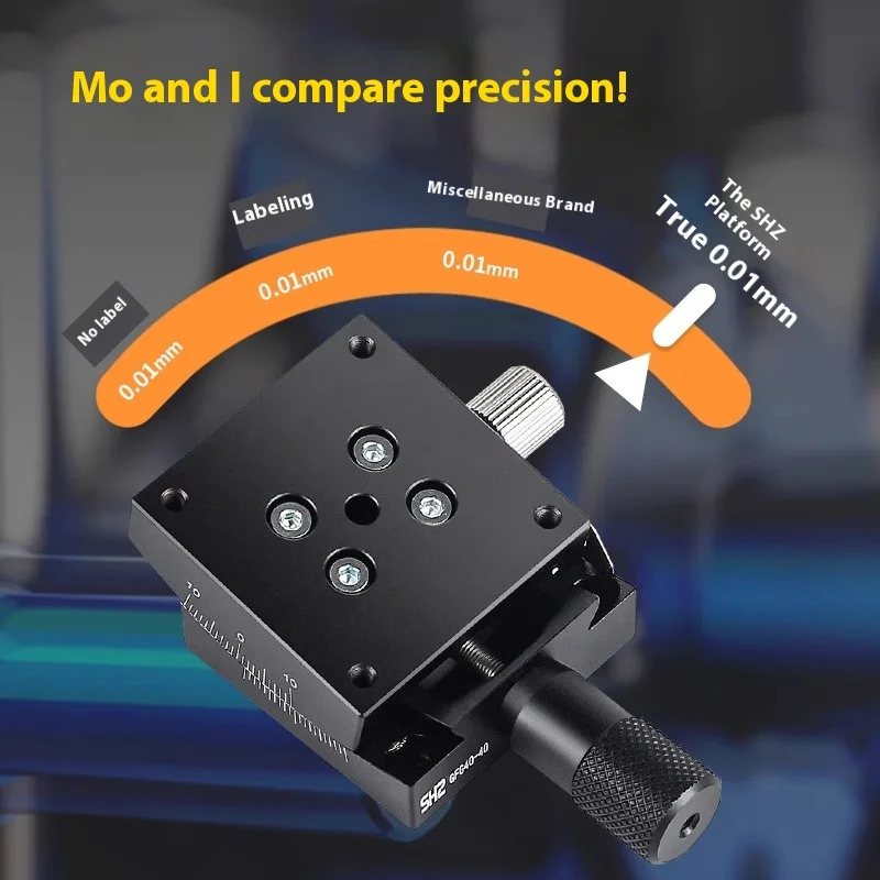 XY axis manual goniometer table GFG40/60 worm gear worm type high precision angle inclination arc angle position sliding table