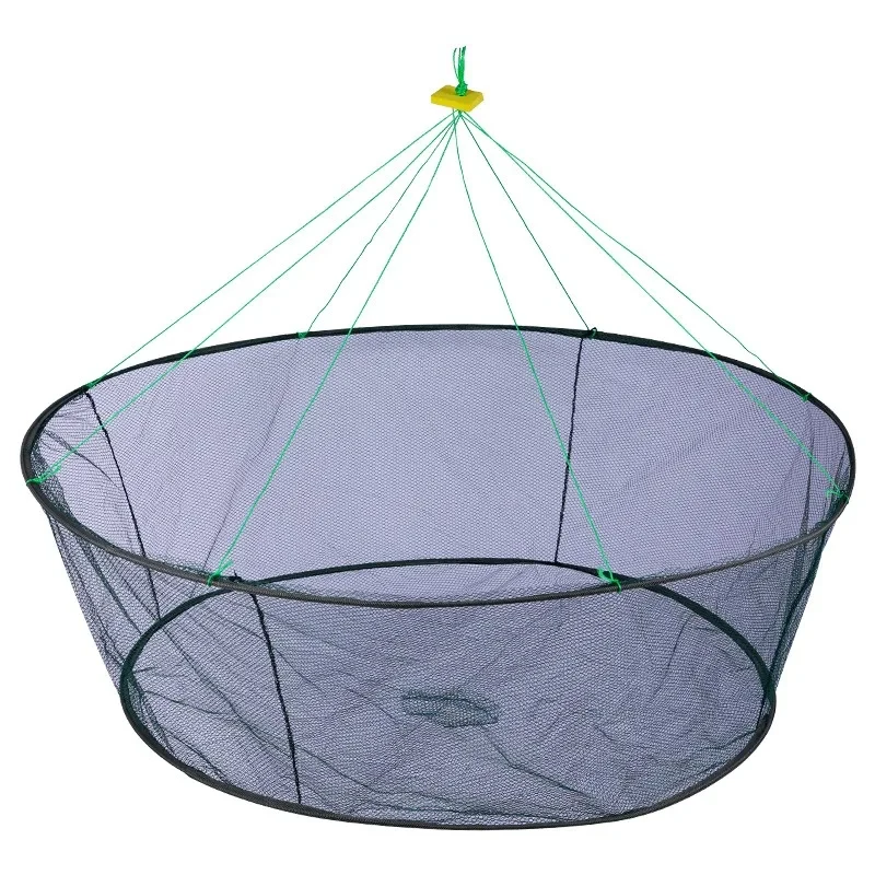 Square Folding Shrimp Cage Yellow Eel Cage Lobster Net Lantern Net Fishing Net Small Polygon Fishing Net