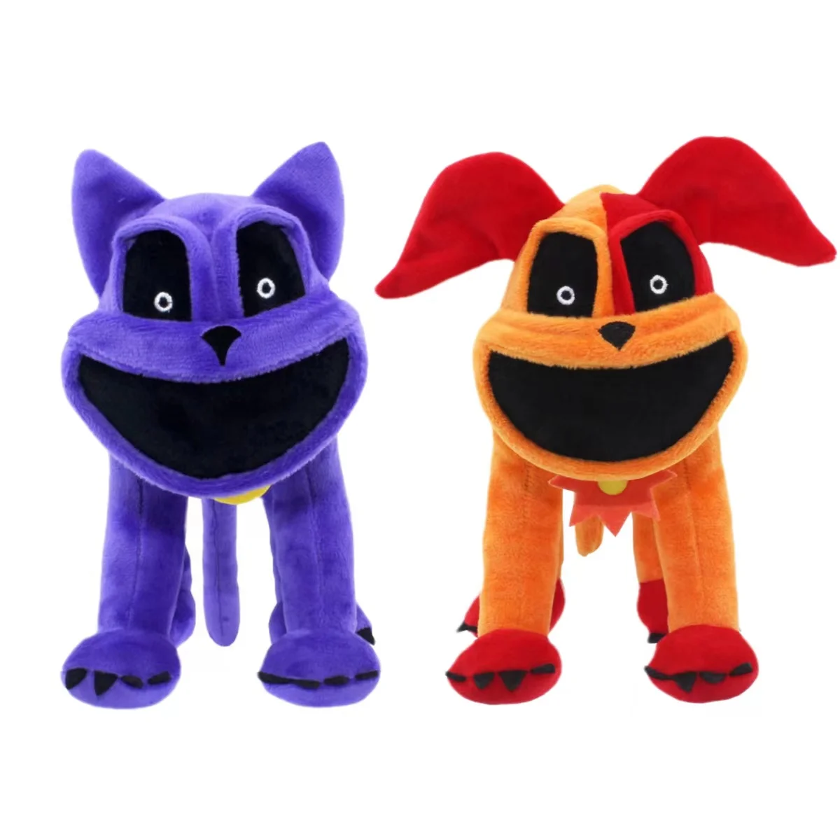 Nightmare Cat Big Mouth Purple Dog Plush Smiling Critters Plushies Toy Stuffed Animals Green Big Mouth Cat Toys For Kids Gifts