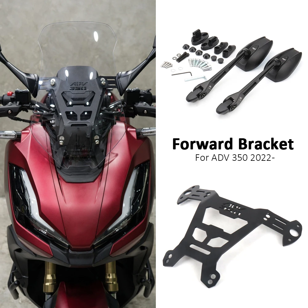 Motorcycle Accessories Forward Moving Bracket Kit Side Rearview Holder Adapter For Honda ADV350 Adv350 ADV 350 2022 2023 2024