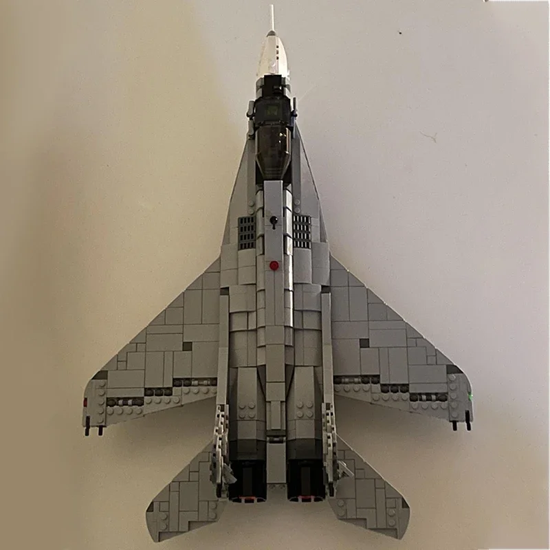 Fighter Series Moc Bausteine im Maßstab 1:35, MiG-29, Modelltechnologie, modulare Blöcke, Bau, DIY-Montage, Spielzeug, Urlaubsgeschenke