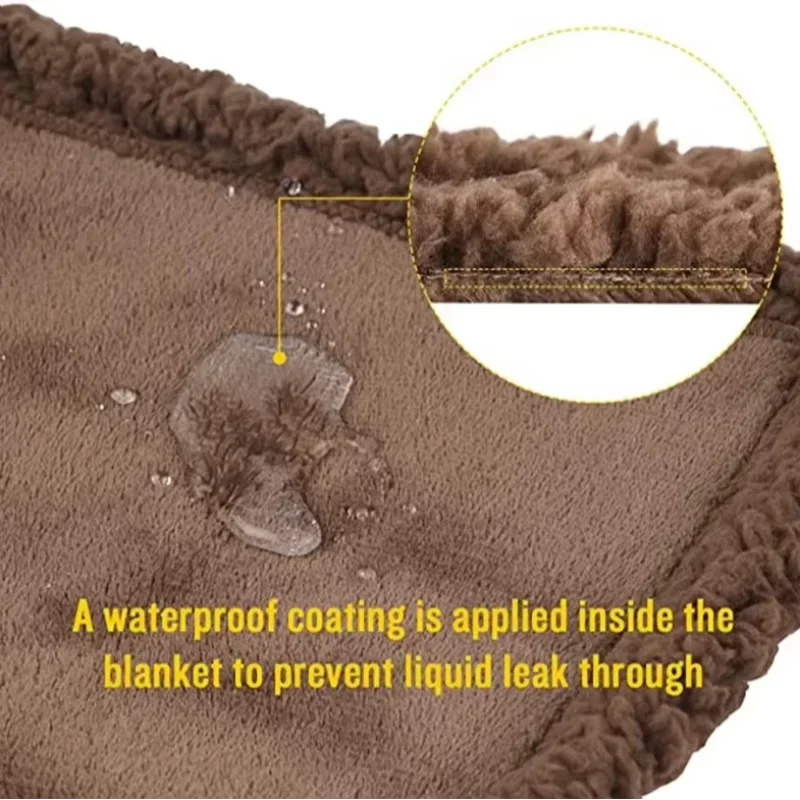 بطانية حيوانات أليفة مقاومة للماء ، بطانية كلب مقاومة للبول السائلة للأريكة والسرير ، صوف شيربا القابل للعكس ، غطاء واقي للأثاث #4