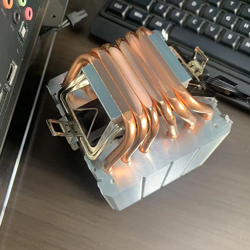 CPU Luftkühler 4Pin PWM 6 Heatpipe Kühlung PC Kühler Lüfter für Intel LGA 1700 1366 1200 1155 1150 1156 1151 2011 X99 AM5 AM4