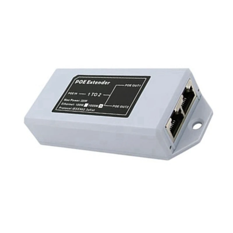 

1 To 2 Port POE Extender POE Extender For NVR IP Camera POE Extend 100 Meter For POE Range