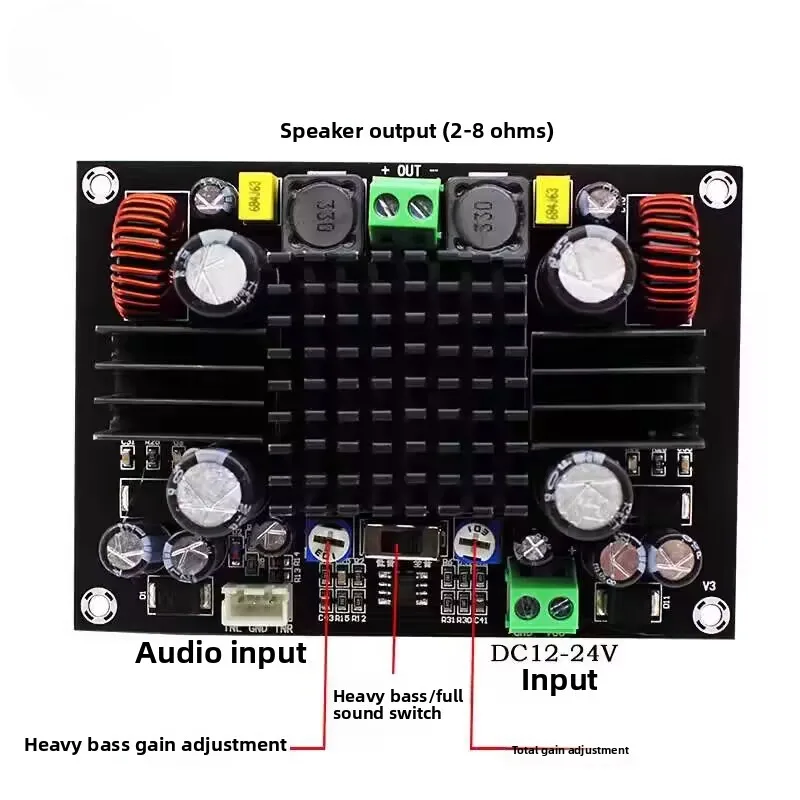 

KYYSLB XH-M571 subwoofer mono amplifier board TPA3116D2 high-power 150W subwoofer amplifier module board