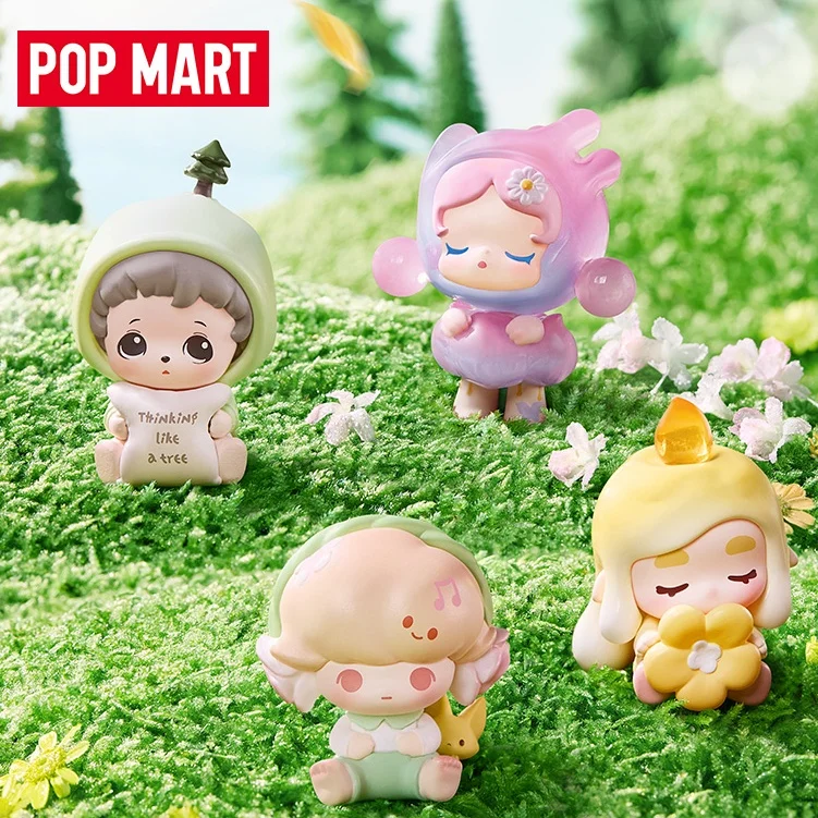 

Подлинная фигурка POPMART POP BEAN, игрушка в мешках, тематическая серия для пикника на открытом воздухе, модная глухая коробка, мини-коллекционные куклы, детский подарок на день рождения