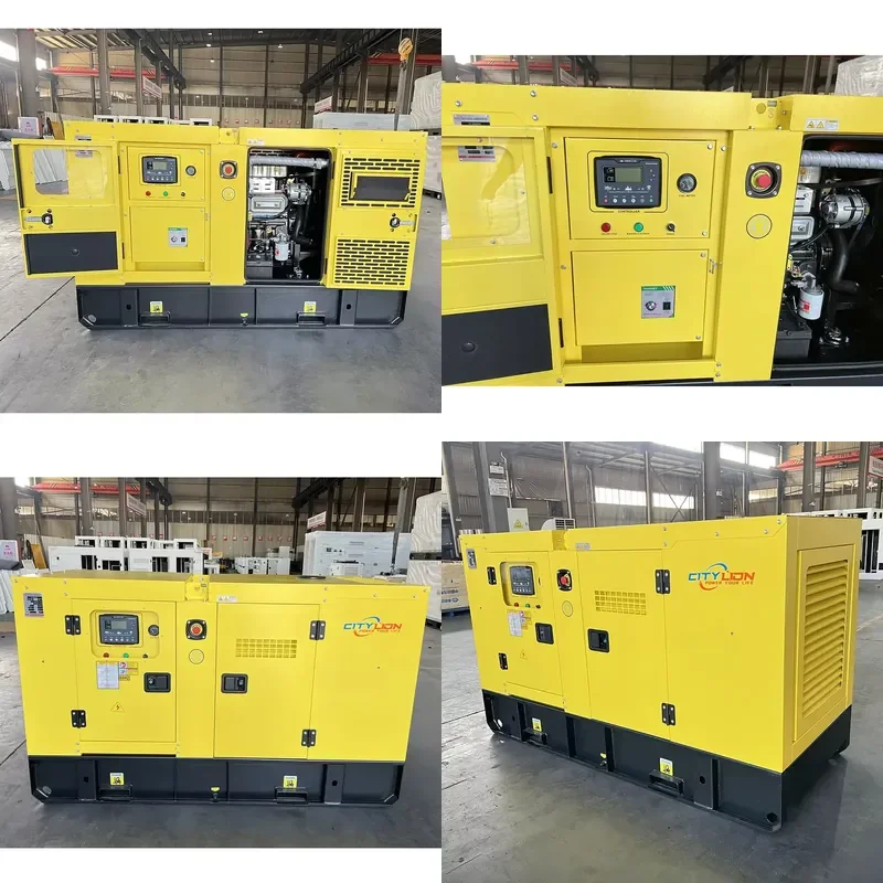 3 Phase 15 KVA 12 KW 50Hz Silent Generator Ricardo with Auto Start Remote Start Open Frame ATS