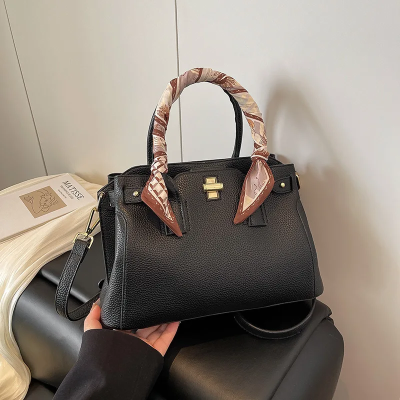 Borsa a tracolla da donna di grande capacità dal design di nicchia - Borsa a tracolla tote di fascia alta Borsa multistrato alla moda per lavoro/viaggio