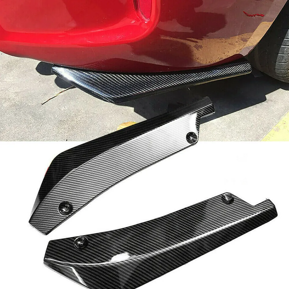 Carbon Fiber Rear Spoiler Universal Black Car Accessories Smooth Surface Long Service Life Practical Modification Parts