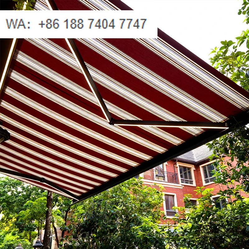 

Modern Luxury Full Cassette Automatic Retractable Awning with Waterproof UV Protection for Balcony Outdoor Use