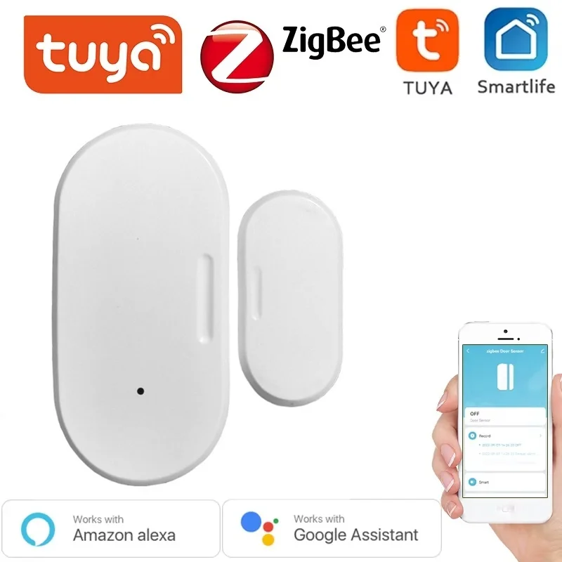 

Tuya WiFi Smart Door Window Sensor Smart Home Door Open/Closed Detectors Window Sensor Smart Life Works With Google Home Alexa