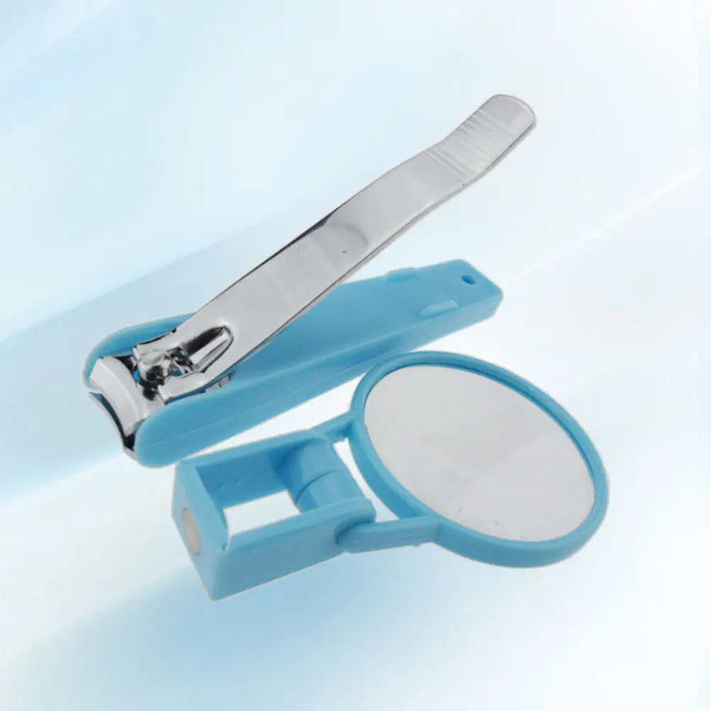 

Baby Nail Clipper Stainless Steel Magnifying Glass Safe Ergonomic Handle For Newborn Infant Nail Care Tool Rust-Free Trimmer
