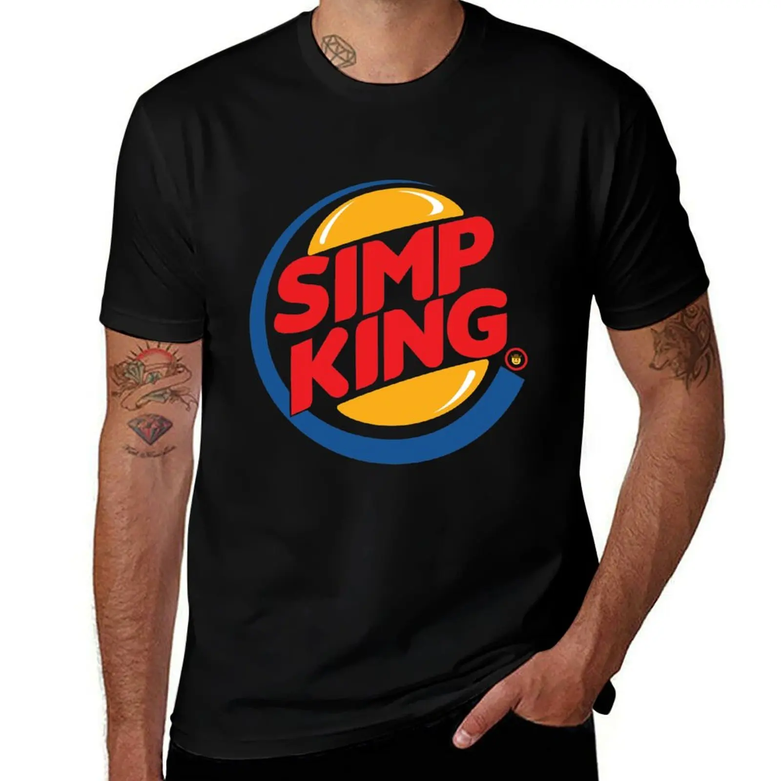 Simp King T-Shirt customs design your own vintage anime shirt customizeds boys animal print mens graphic t-shirts funny