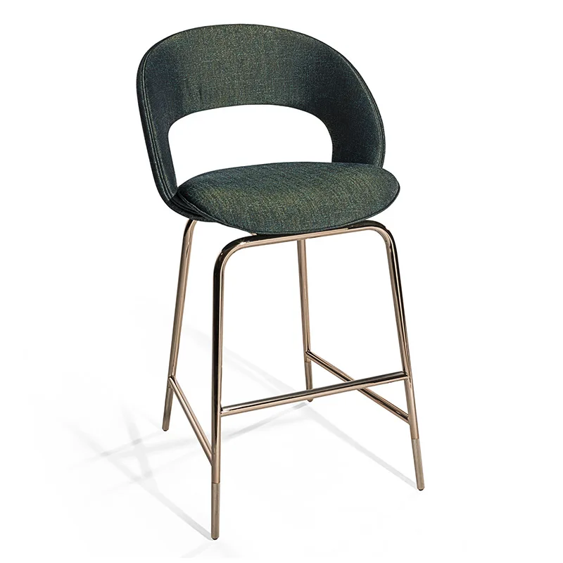 

Bar chair simple modern Light Luxury Designer Backrest High stool