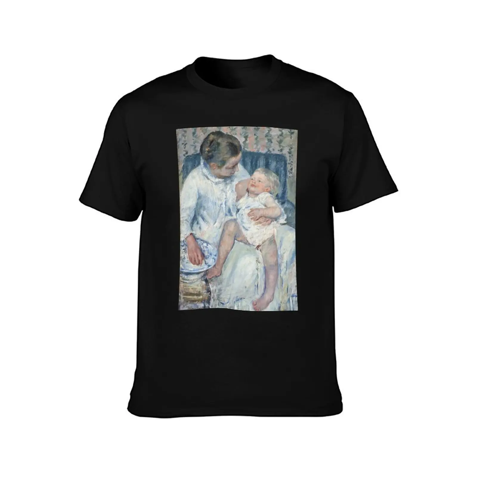 Mary Cassatt. Mother About to Wash Her Sleepy Child, 1880. T-Shirt Holiday Outdoor T-Shirt