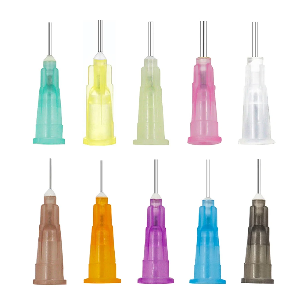 100 Stück 16–27 g 6,5 mm Spendernadel, Klebernadel, geeignet für alle Kleber, flüssige Lotpaste, Klebespendernadel