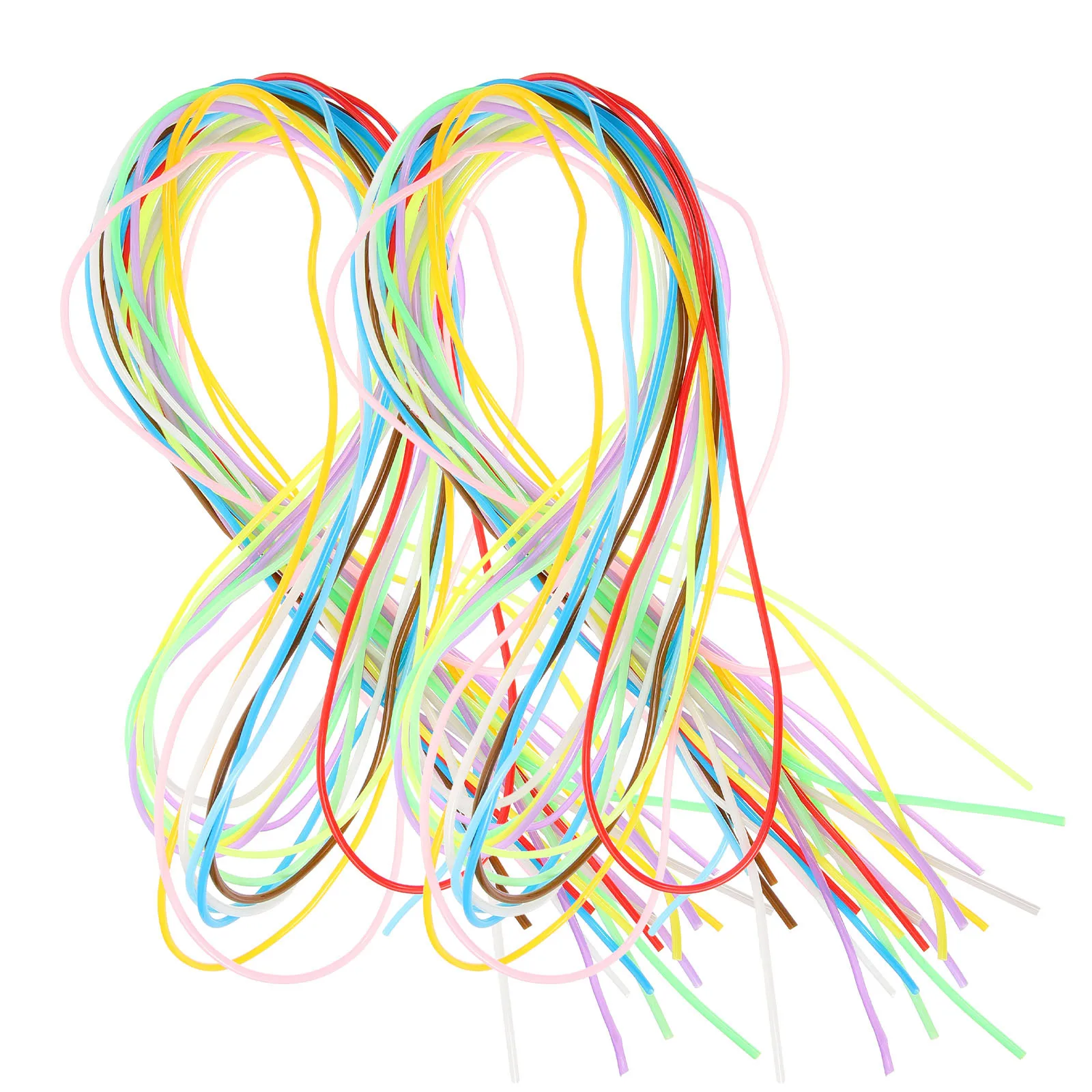 

200Pcs PVC Craft String Multicolor Braided Rope for DIY Bracelet Knots Jewelry Accessories PVC Cord Craft Trim Cord