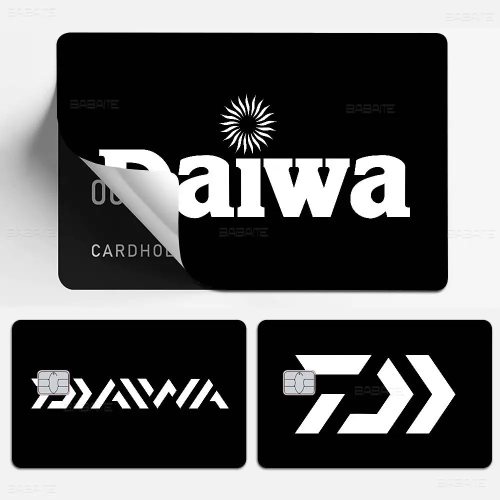Classic Fishing Tackle Logo D-Daiwa Cartoon Credit Card Skin Stickers For Bank Card Bus Metro Card Sticker Waterproof Women Gift view 6