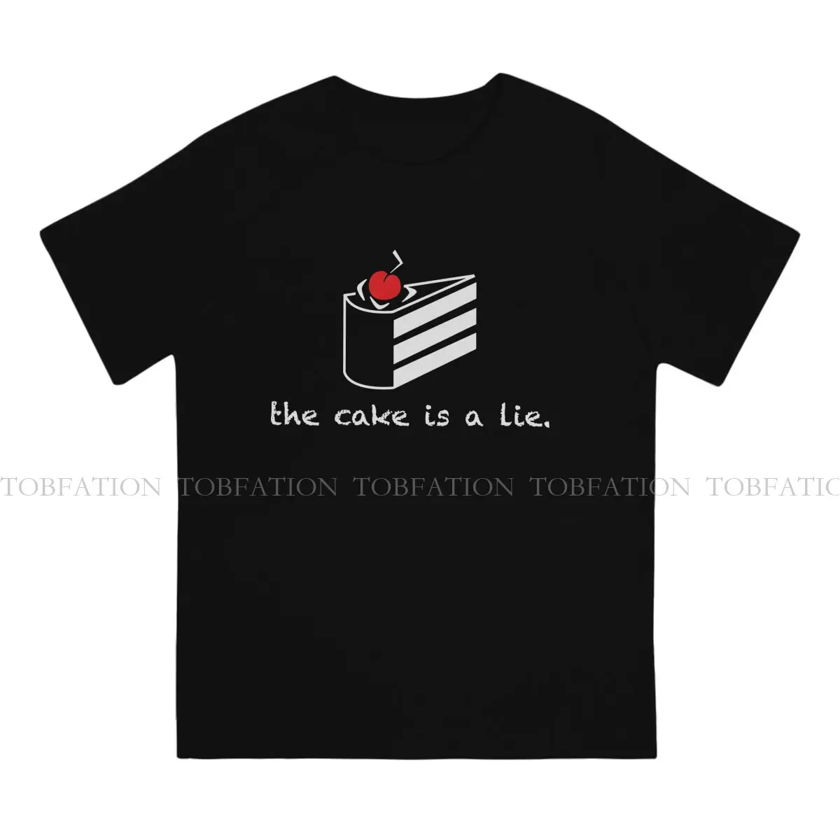 The Cake Unique TShirt Portal Game 100% Cotton Hip Hop Gift Idea  T Shirt Short Sleeve Ofertas