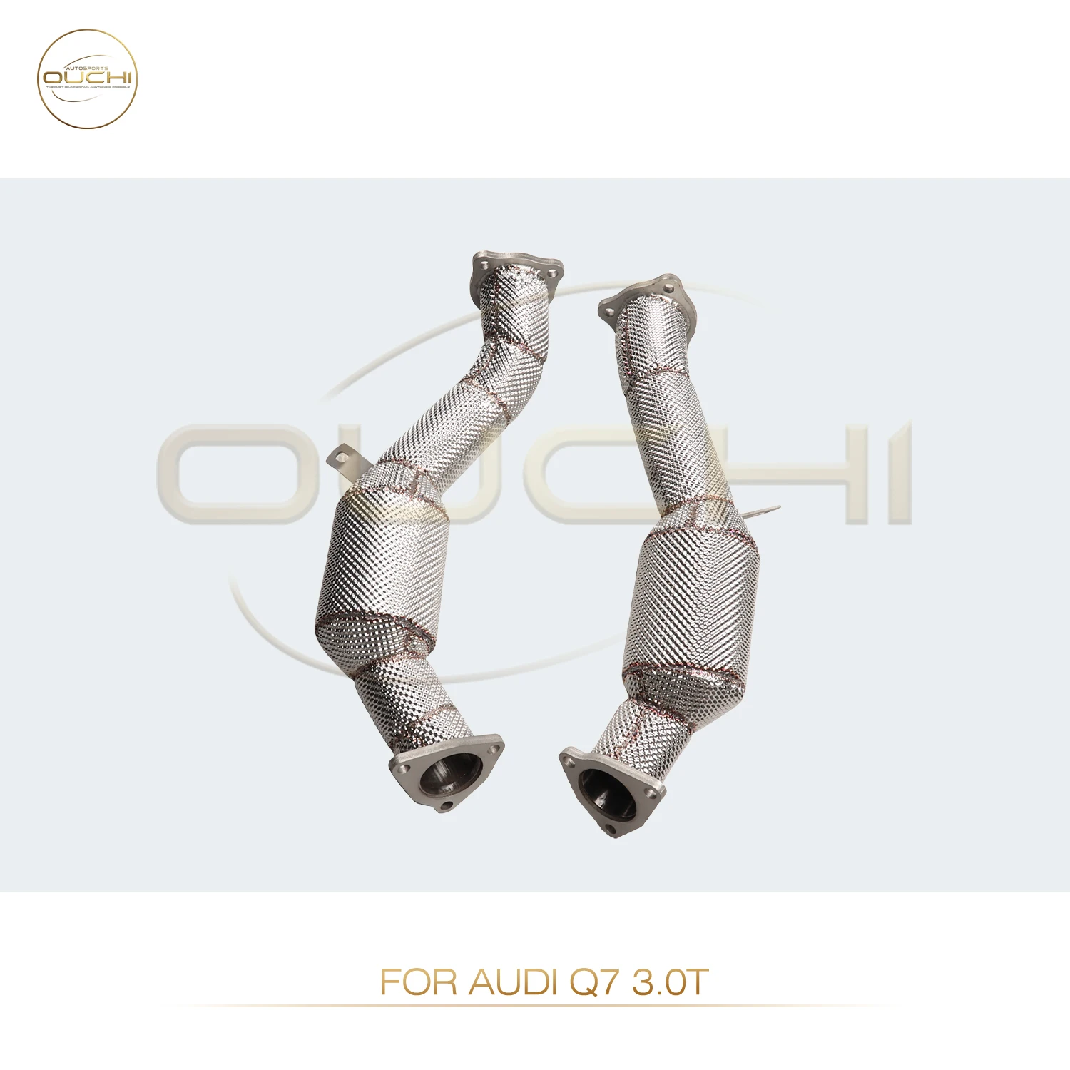 

OUCHI Factory Direct Sales Performance With Heat Shield Downpipe For Audi Q7 2009-2015 3.0T Exhaust Stainless Steel Auto Parts