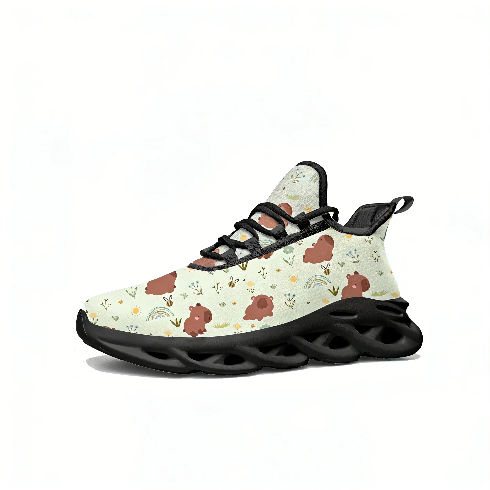 

Capybara Lace Mesh Shoes Flat Sneaker Mens Womens Sport Running Shoes Sport Sneakers Comfortable Cartoon Customized Footwears