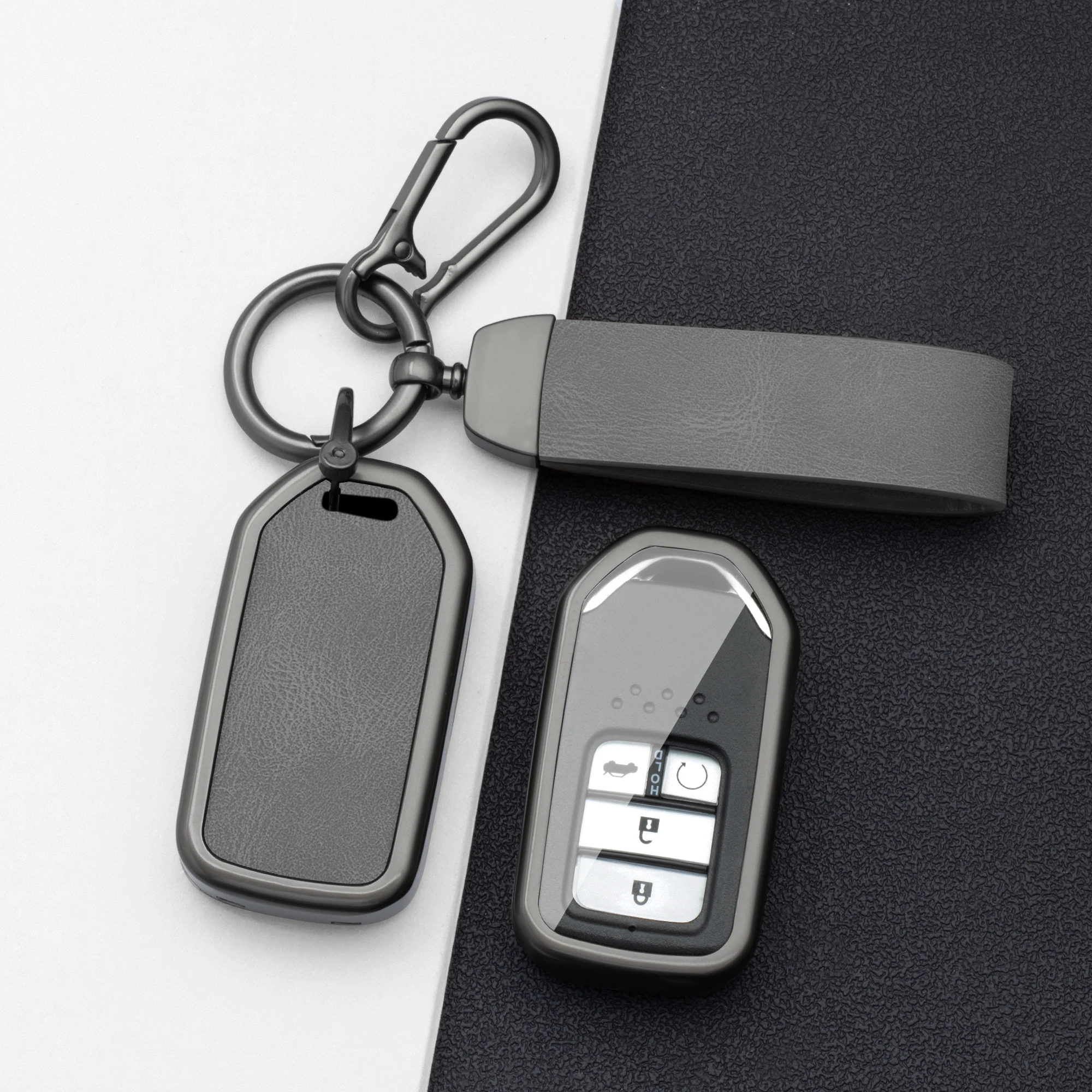 

Alloy Car Key Case Cover for Honda Accord Civic CR-V XR-V VEZEL AVANCIER UR-V Odyssey Elysio Series Keyless Accessories