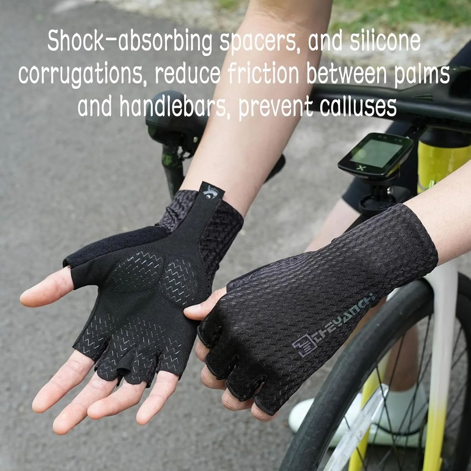 

Breathable Cycling Gloves - Breathable Anti-Slip Ergonomic Design, Reinforced Palm & Wrist Support for Outdoor Sports,Fitness
