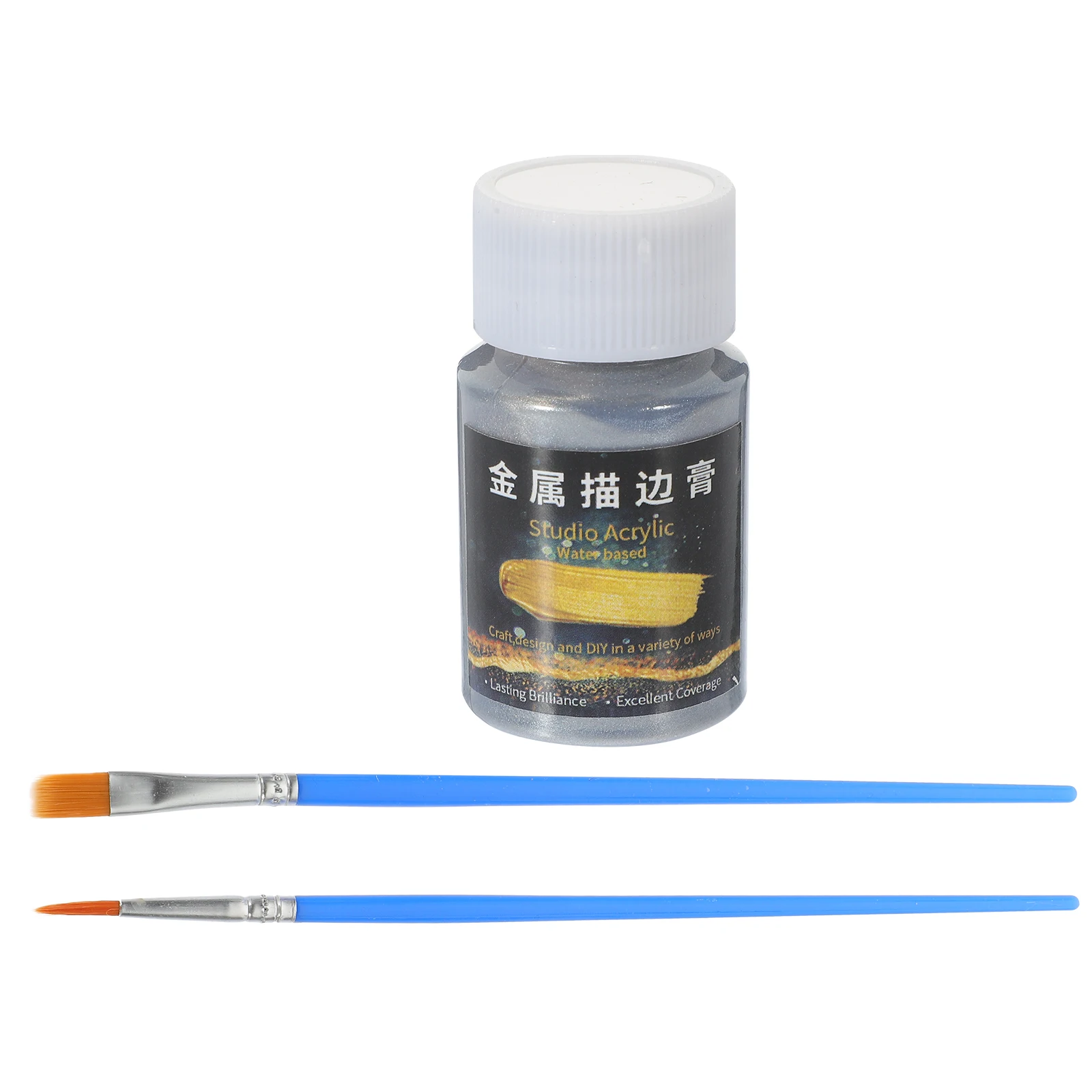 

DIY Metallic Pigment Silver for Wood Plastic Surfaces Liquid Metallic Paint For Diy Gold Dust Supplies Painting