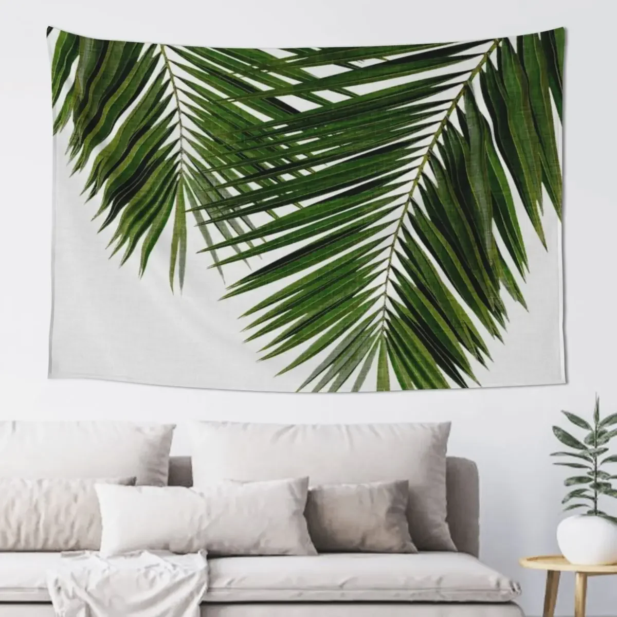 

Palm Leaf Green III Tapestry Wall Decoration Room Aesthetic Decor House Decor Wall Hanging Tapestry