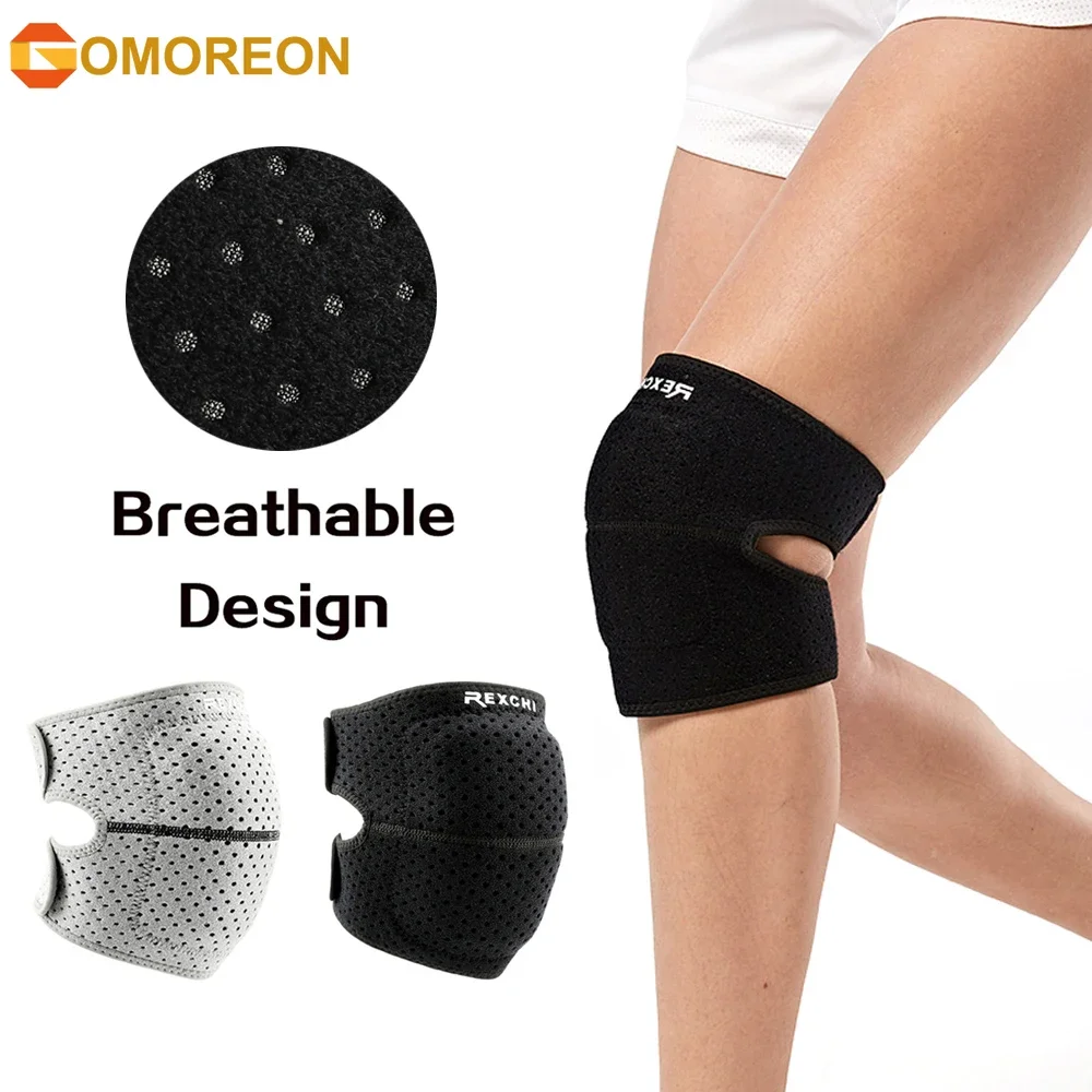 1/2Pcs Breathable Kneepads, Thicken Knee Sleeves Brace Protector Pad Support Crash-proof Anti-slip Knee Pads Brace Wrap Tape