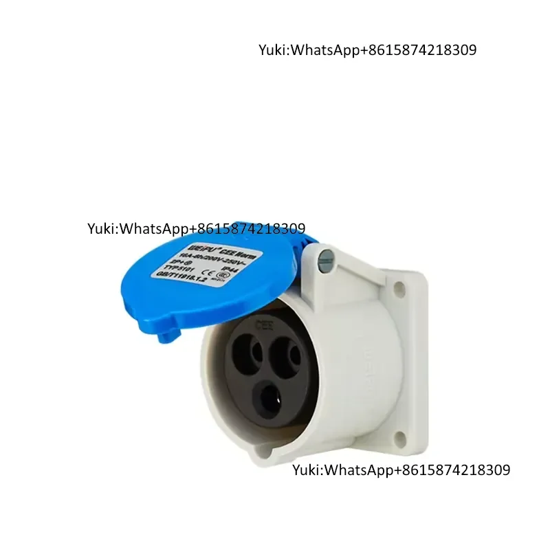 Factory Price IP67 Waterproof WEIPU WP IEC CEE 60309 High Current Industrial Plug Socket Metal Connector for Electrical Power