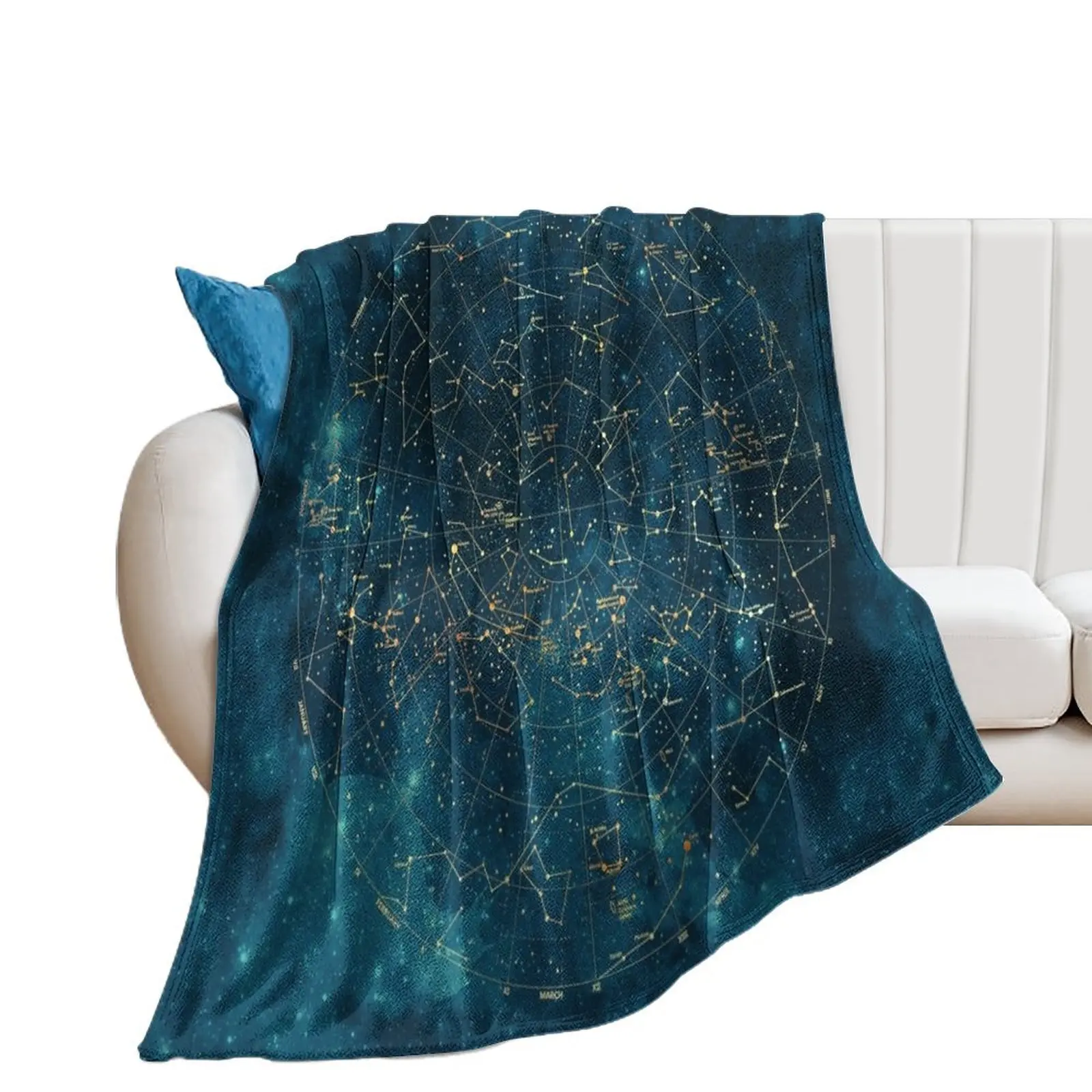 

Under Constellations Throw Blanket Single manga Soft Big Blankets