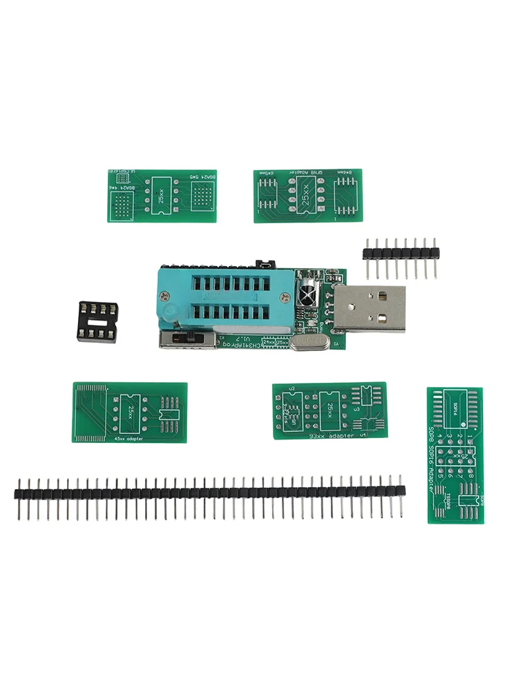 CH341A Programmer USB For Eeprom For Flash For Bios Burner 1.8V 2.5V 3. For 3v 5V For 24 25 26 93 45 95 Series Chip Reader