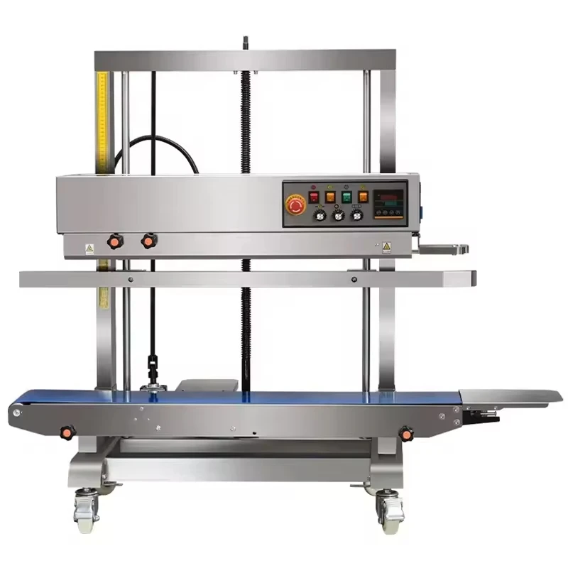 Double Heat Block Sealing Machine Large Bag Sealing Machine Vertical Continuous Heat Plastic Bag Band Sealer