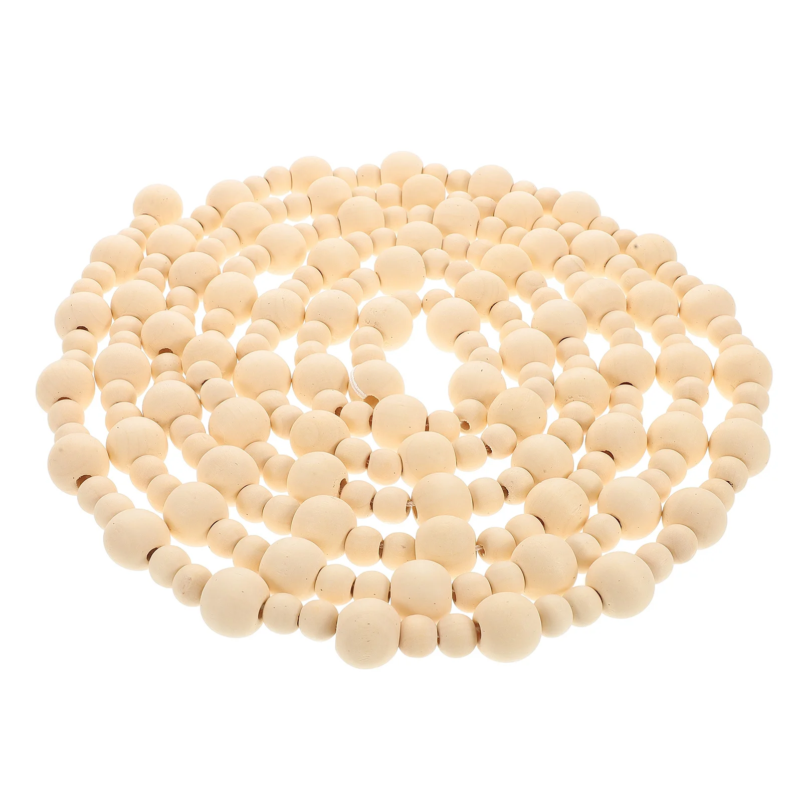 

Christmas Wood Bead Pendant Handmade Natural Wood Beads Rustic Hanging Decor for Xmas Tree Fireplace Wall Holiday Decoration