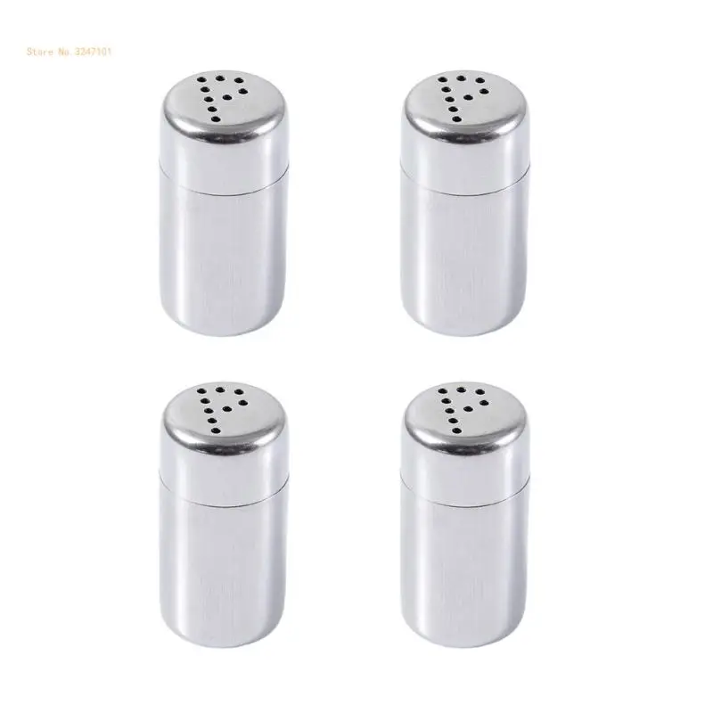 

Portable Spices Shakers Stainless Steel Salt Dispensers for Camping and Grilling Dropship