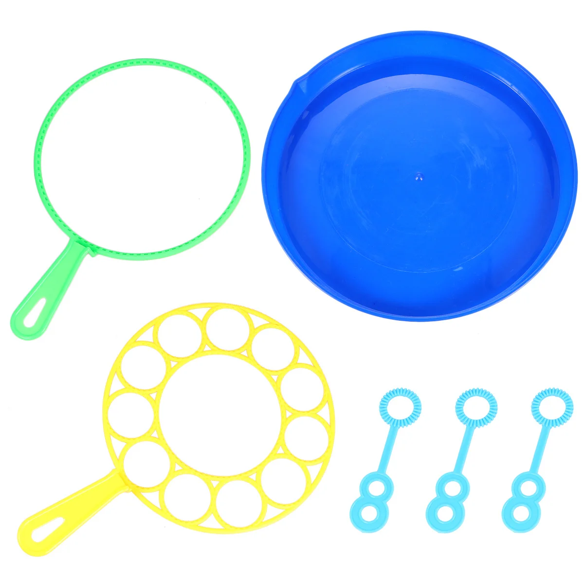 6Pcs Multi-Shape Bubble Wands ABS Material Lightweight Portable Kids Fun Bubbling Stick Bubbles Blowing Rings Bubble