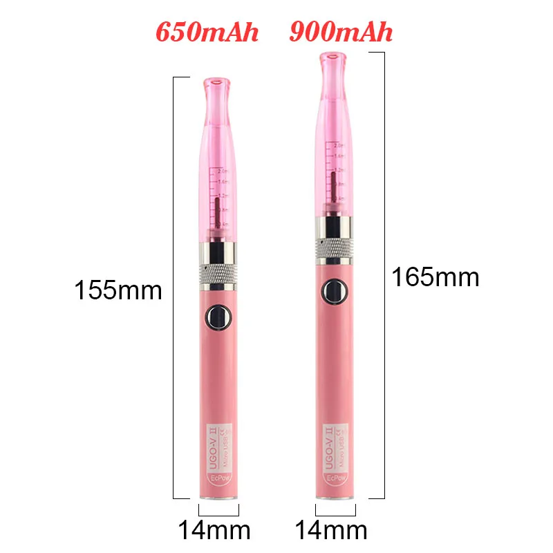 Ugo-Batería de cigarrillo Eectronic T H2, carga USB, Kit de ampolla reemplazada, atomizador líquido Ego Ce4, cigarrillo electrónico, Hookah CE4, Vaper Pen Smoke