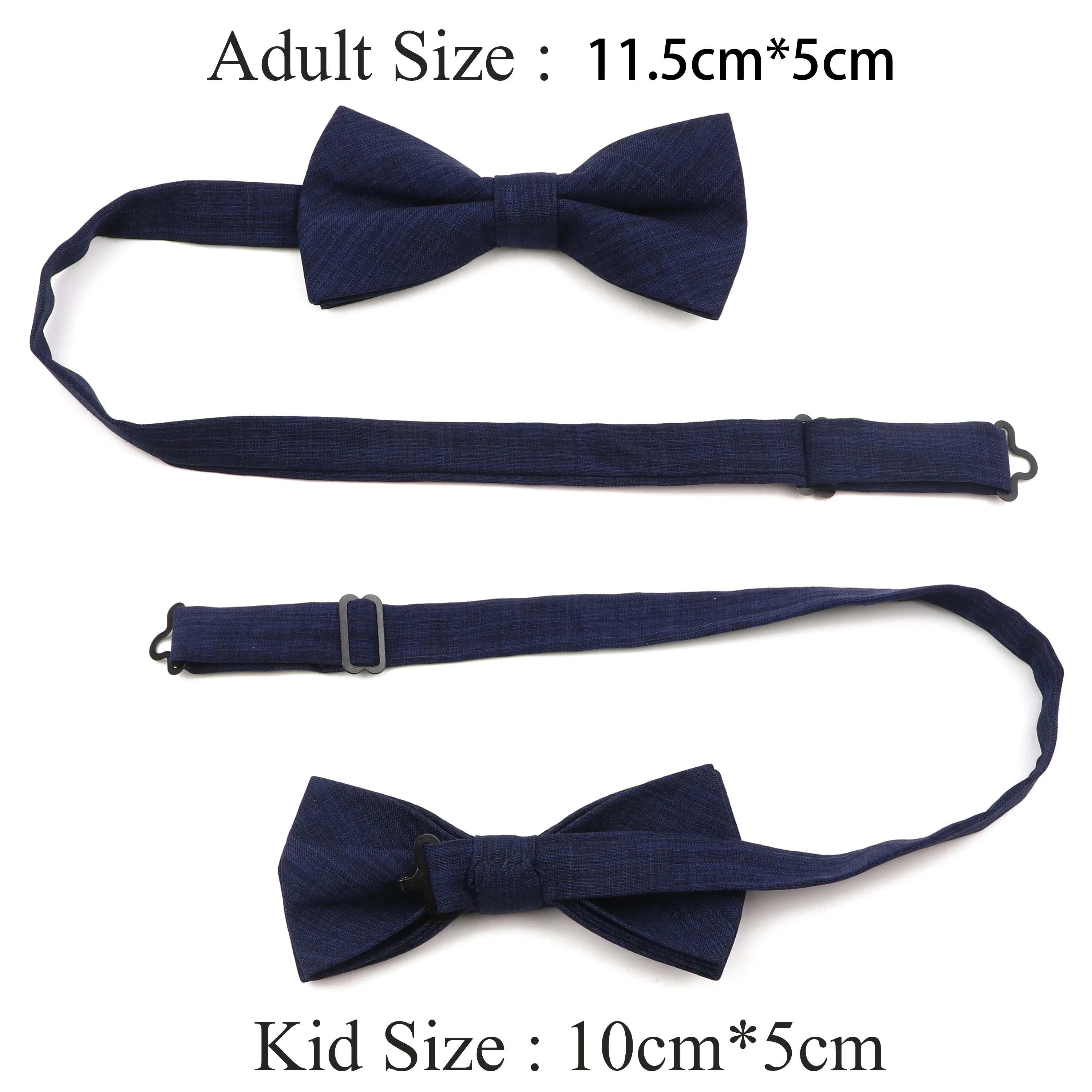 Fashion High Quality Mens Solid Color Bowtie Parent child set candy color double layered bow tie wedding party bow tie
