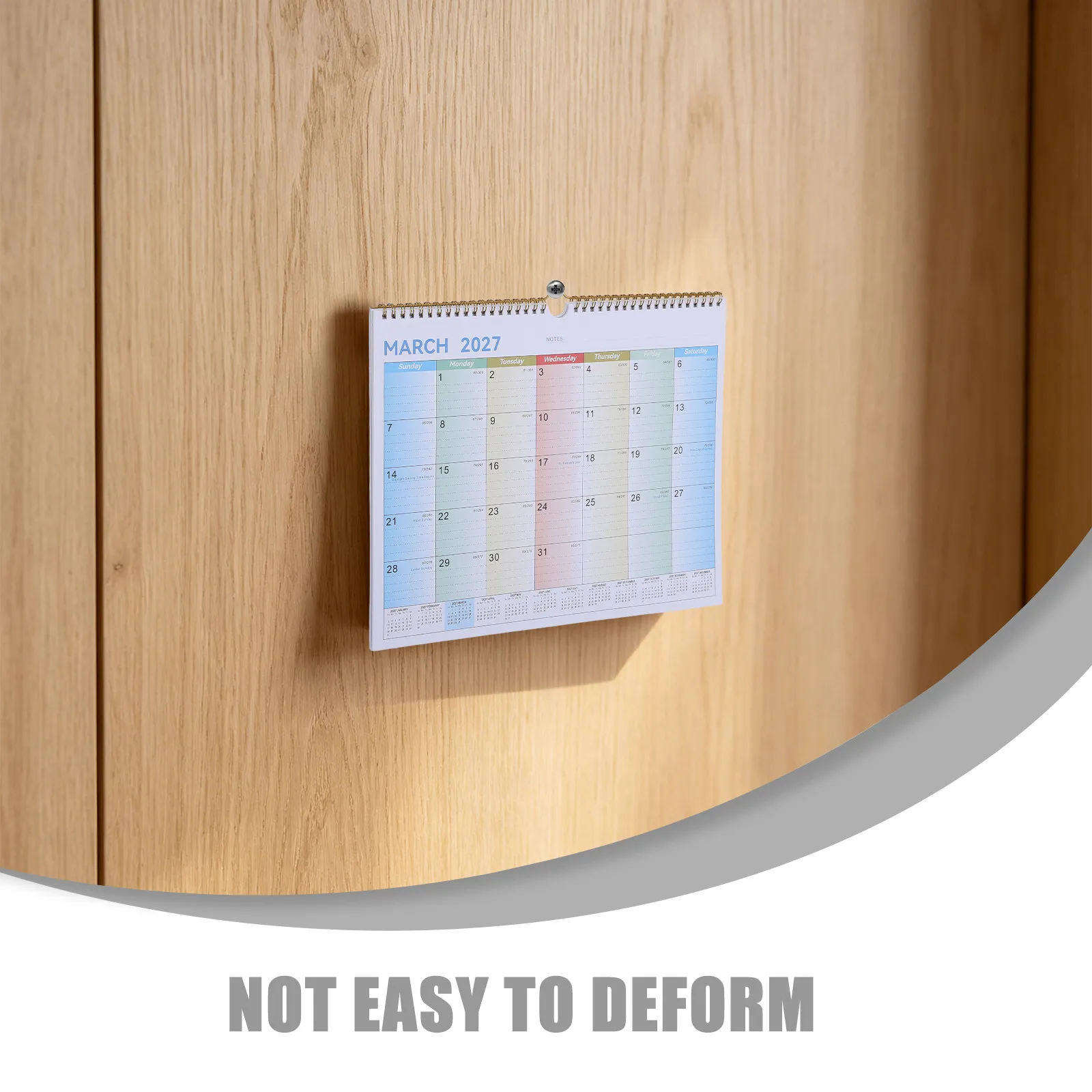 

2026-2027 Wall Calendar 18 Month Large Minimalist English Calendar for Daily Scheduling Family Organization Office Classroom and