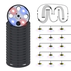 Czerwone niebieskie koraliki LED fioletowe rosną światła do nasion taca startowa sadzonki roślin wzrost hydroponika lampa wewnętrzna pudełko wilgotność kopuła ogród narzędzie do kiełkowania