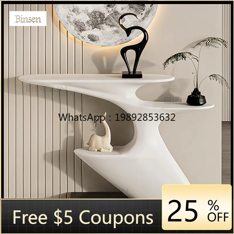 

XLL Entrance Table Light Luxury Premium Entrance Corridor End Living Room Modern Entrance Desk