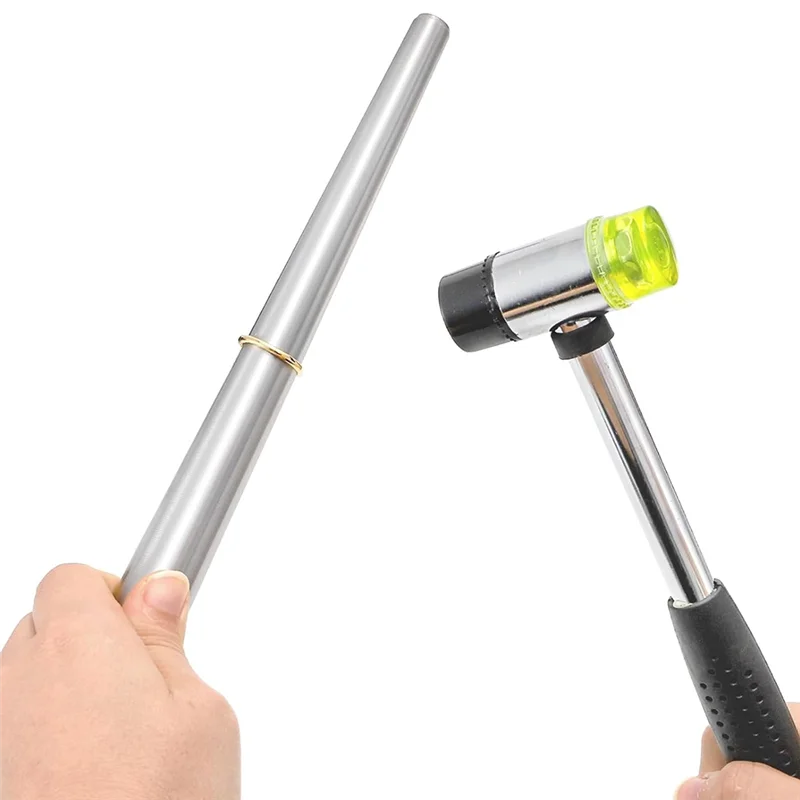 BAAG-Jewelry Ring Sizer Tools Ring Repair Stick, Rubber Hammer, Polishing Cloth/Bar/Agate Knife For Jewelry Making, With Bag