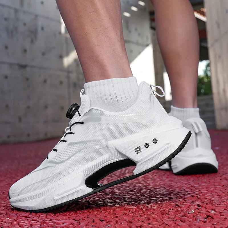 유니섹스 캐주얼 스포츠 신발 새로운 편안한 통기성 사계절 야외 미끄럼 방지 내마모성 두꺼운 밑창 캐주얼 스니커즈